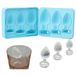 Moule en silicone bleu pour glaçons en forme de plug anal