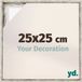 yd, Cadre photo 25x25 cm Blanc Vintage - Cadre pour toile - MDF Lyon