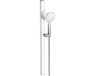 Duravit Douches - Set douchekop, douchestang en doucheslang, 3 jets, chroom/wit UV0682004005