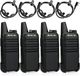 Retevis RT622 talkies-walkies, talkies-walkies miniatures sans licence PMR446, rechargeables, alarme d'urgence VOX, talkies-walkies professionnels pour adultes, 4 pièces