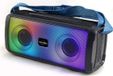 INOVALLEY Haut-parleur Bluetooth HP345-B, 10W, éclairage LED, Bluetooth V5.3, TWS, radio FM, USB, Micro SD, AUX