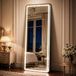 Miroir LED sur pied, 165x60 cm, dimmable, avec commande tactile, 3 températures de couleur