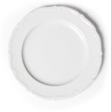 Excelsa Mademoiselle dinerbord, porselein, wit, 27 x 27 x 4 cm