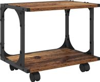 vidaXL Printerstand Oud hout 41 x 28 x 33,5 cm Bewerkt hout