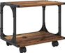 vidaXL Printerstand Oud hout 41 x 28 x 33,5 cm Bewerkt hout