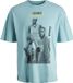JACK&JONES JCOLEGENDS STATE TEE SS CREW NECK SS22 Garçon T-shirt Bleu Marine Coton Loose Fit M