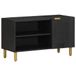 vidaXL meuble TV et centre de divertissement - Noir - 330x460 mm