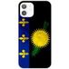 Apple iPhone 12 Drapeau guadeloupe Bedrukt siliconen hoesje