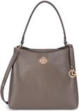 L.CREDI Sarine Hobo Schoudertas Dark Taupe