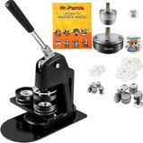 Vevor Knopenmachine Badge Making Machine 58mm & 300st 25mm Button Machine Badge Punch Press Inbussleutel Badge Press Badge Aluminium Button Maker