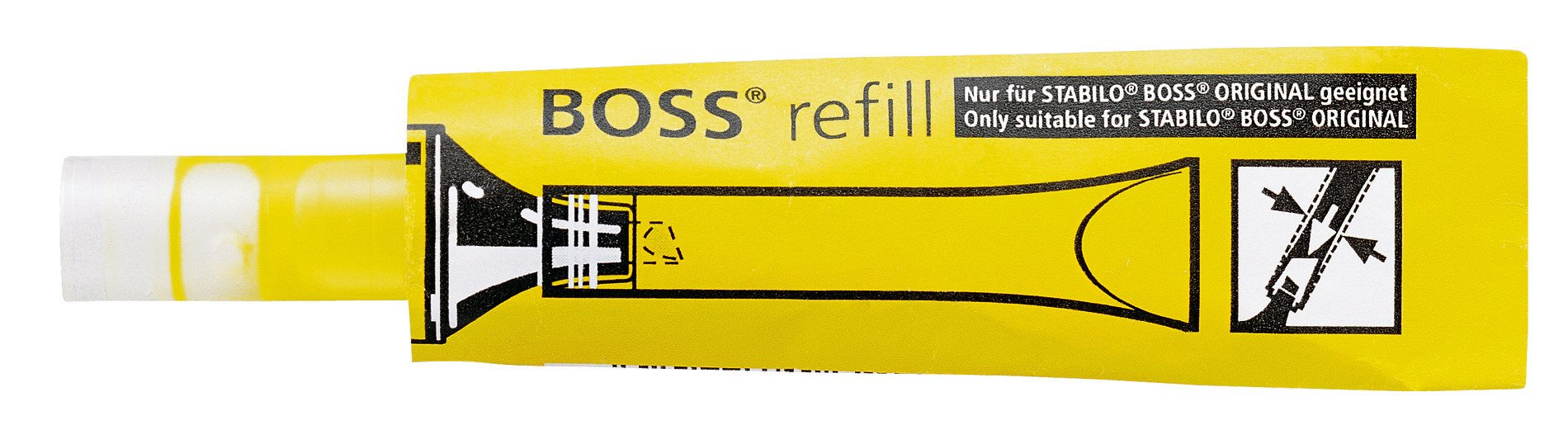 STABILO Inkt om na te vullen, BOSS ORIGINAL navulling, geel, per stuk