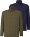 Babista Heren Shirts Met Lange Mouwen, Set Van 2 - 56/58 - Donkerblauw - Plus Size