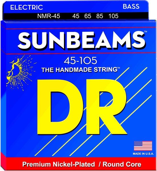 DR Strings NMR-45 Sunbeam Medium 45-105 Bass Guitar Strings
