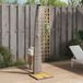 Prolenta Maison Exclusive Buitendouche, grijs, 55x60x224 cm, polyrotan en acaciahout