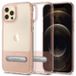 Spigen Slim Armor Hoesje Geschikt voor Apple iPhone 12 Pro Max Roze Transparant