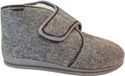 Fischer 2613 82 Hoge Pantoffels Grijs 100% Wol Heren - Grijs - 45