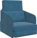 vidaXL Slaapbank Blauw Fluweel 65 x 80 x 83 cm