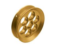 Yoyito Aluminium Vissen Hand Line Reel Pocket/Travel (Gouden Reel)