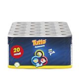 Tutto Pannocarta 3-in-1, 20 rollen multifunctioneel papier, 1 zeil, 48 scheuren, extra absorberend, wasbaar en meer dan 20 keer herbruikbaar, 100% Made in Italy