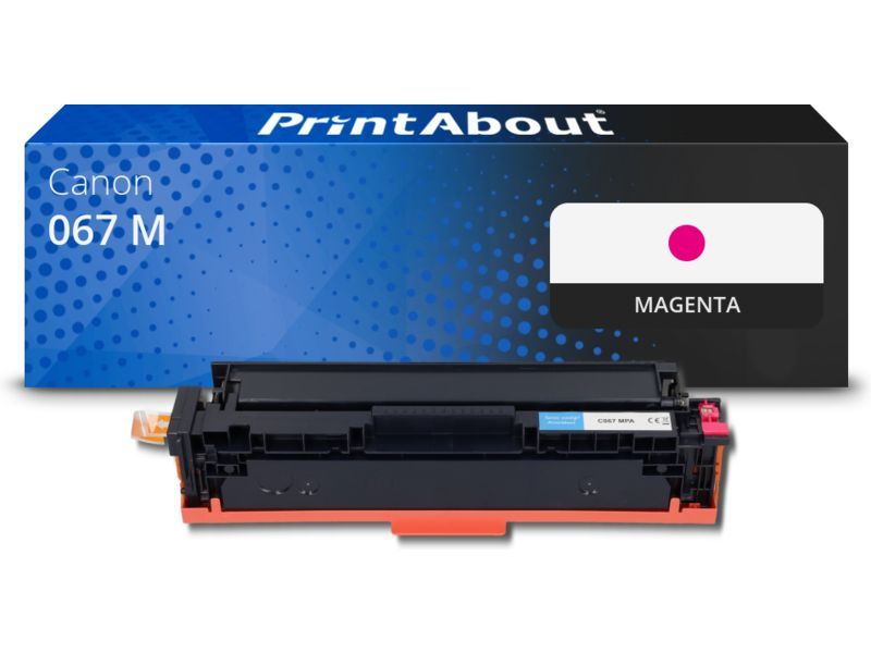 PrintAbout Toner 067 M Magenta geschikt voor Canon