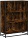 vidaXL Boekenkast 80,5x35x107,5 cm bewerkt hout gerookt eikenkleurig