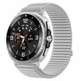 Samsung Galaxy Watch 8 Classic 46mm Nylon Ribbelbandje - Grijs