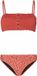Protest Kitty bandeau bikini dames - maat XL/42 - Gebloemd - Clay