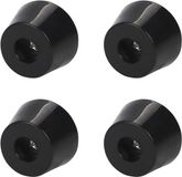 Merkloos Set van 4 Rubber Voetbeschermers voor Meubels met Metalen Ring - Antislip Vloerbescherming 32 x 24 x 18 mm, Ideaal voor Houten Vloeren en Meubelpoten