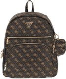 GUESS Power Play II Tech Backpack Brown Logo