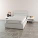 Topper MB HOME ITALY Topper gewatteerd met elastieken, linnen, voor eenpersoonsbed 80 x 195 cm