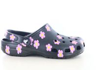 Crocs 212677 Classic Flower Clog Zwart Gebloemd Vrouwen Maat 38/39
