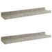 VidaXL 326699 MDF Grijs 400x90x30 mm
