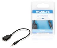 Valueline VLAB22100B02 - Audio Adapterkabel - 0,2 m - Zwart