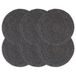 VidaXL Placemats 6 st rond 38 cm jute donkergrijs