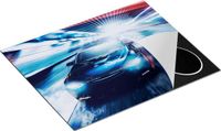 Chefcare Inductie Beschermer Zwarte Sportwagen Auto - Abstract - 65x52 cm