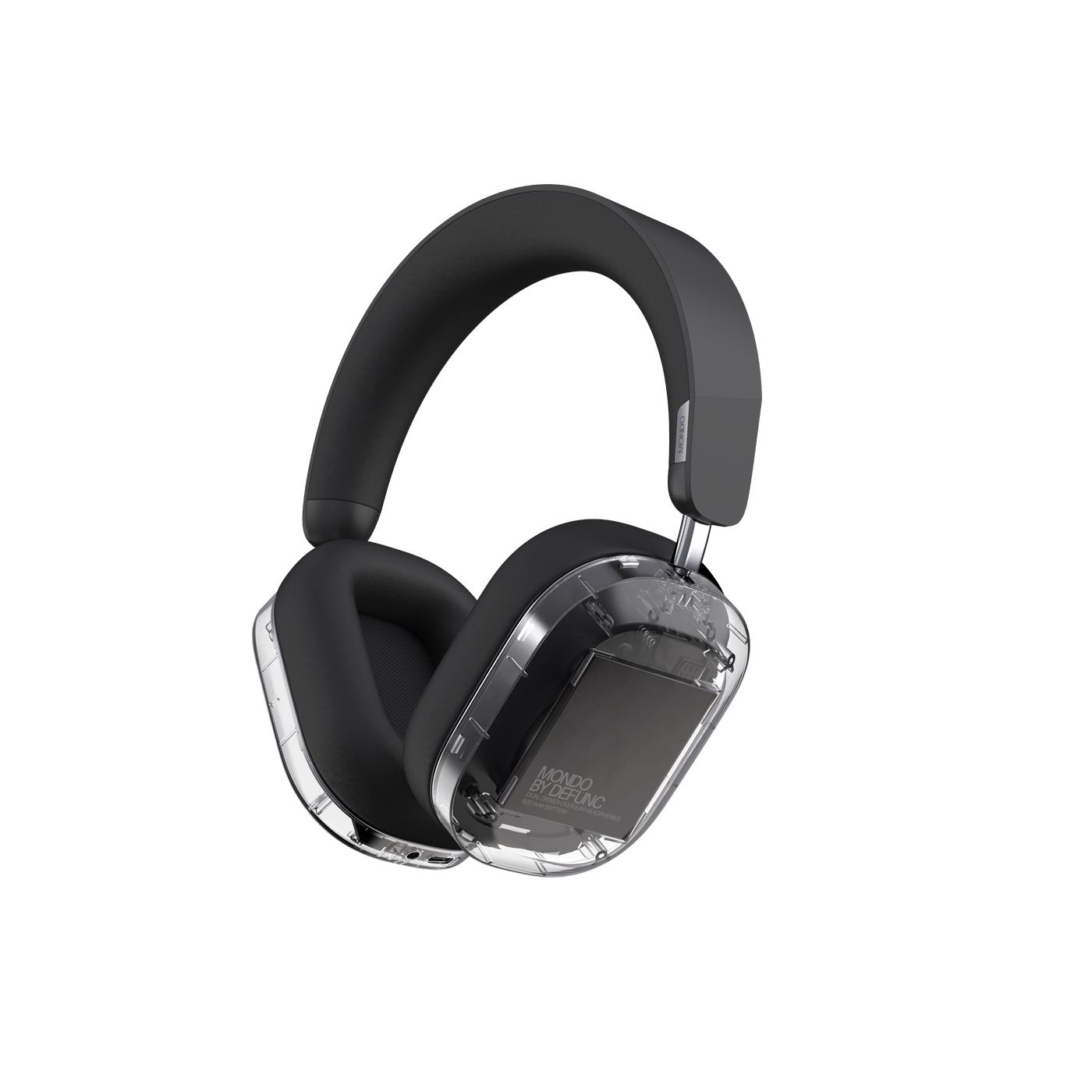 Mondo By Defunc Defunc Mondo Over-Ear Headset - Wireless - Bluetooth - Black/Transparent
