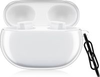 kwmobile Earphones Case for Beats Studio Buds Case - Clear TPU Silicone Earbuds Cover - Transparent