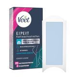 Veet Expert Koude waxband voor lichaam en benen - ontharingswas geschikt voor alle huidtypes, inclusief de gevoelige huid - 10 dubbele strips = 20 strips