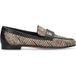 Liu Jo Moccassins Emel 05 en Rafia et cuir avec fermoir Logo Semelle plate noire