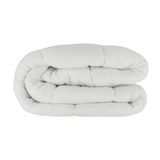 Gabel Nottetempo Donzen dekbed voor Frans bed, microvezel, zeer warm, polyester, wit, 205 x 200 x 2 cm