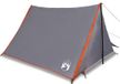 vidaXL Tente 2 personnes imperméable gris et orange