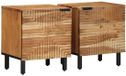 vidaXL Nachtkastjes 2 stuks 40x33x46 cm massief acacia hout bruin