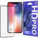 Lito HD Pro Clear film protectrice pour Apple iPhone 11 Pro / XS / X, verre trempé, colle complète, noir