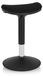 BALANCE SIT I B, tabouret en acier, avec siège en tissu, noir