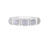 Cavill - Zilveren Ring - 925 Sterling Zilver Gerhodineerd - Blauwe Maansteen 1,8 ct