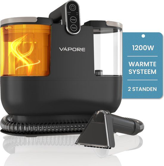 Vapore Tapijtreiniger - Draagbare Vlekkenreiniger - 1200W - Zwart
