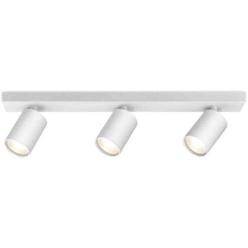 BES LED Brinton Betin Plafondspot - 3-lichts - GU10 - Mat Wit - Aluminium - Philips CorePro 840 4000K
