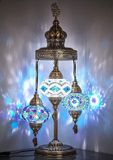 Halay Turkse Lamp - Vloerlamp - Mozaïek - 3 bollen - Multicolour mix - Handgemaakt en authentiek