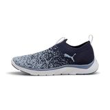 Puma Softride Premier Slip-On Knit Hardloopschoenen Dames 309834 18 Navy/Greay