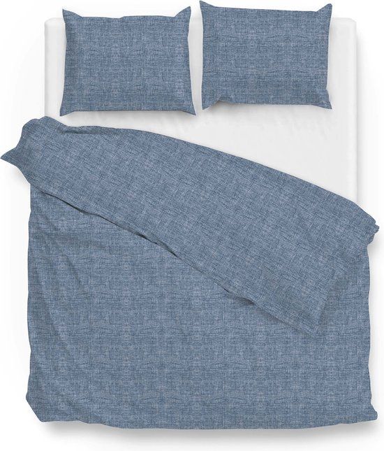 Zohome Lino Dekbedovertrek - Blauw - 200x220 - Katoen